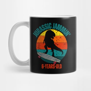 Jurassic Jammin' 6-Years-Old Boys Birthday Party Dinosaur Theme Mug